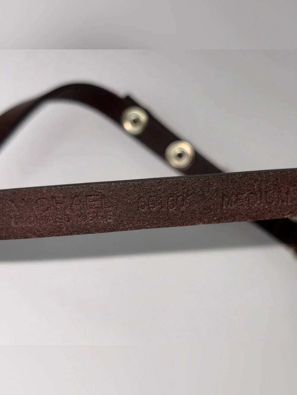 Michael Kors Brown MK Signature Fanny Pack Belt Bag Leather Strap Size M